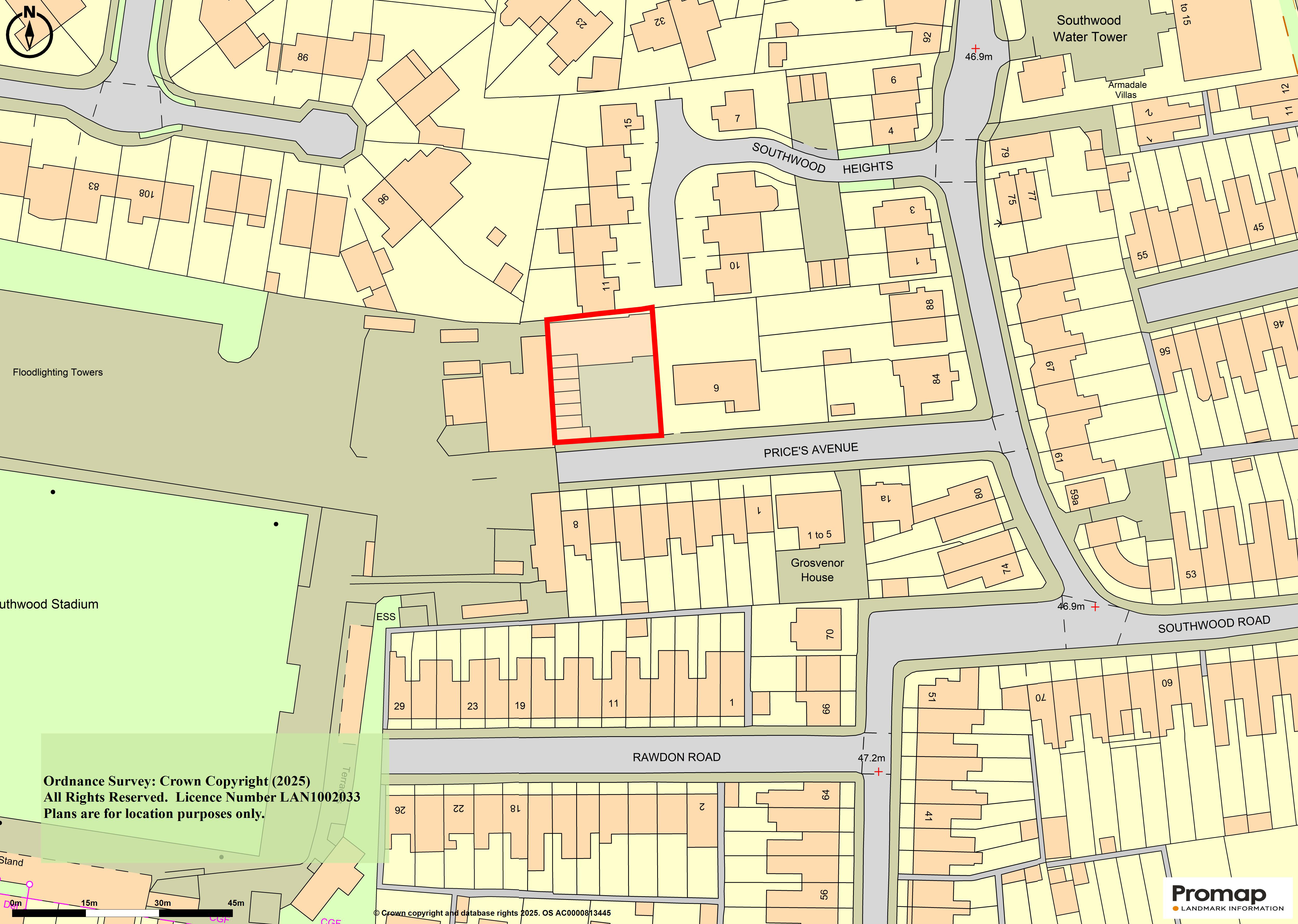Lot: 15 - COMMERCIAL SITE WITH LAPSED PLANNING FOR RESIDENTIAL DEVELOPMENT - Plan